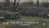 Il cimitero di pullman e camion in provincia di Caserta