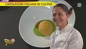 Capolavori italiani in cucina, la Palla di Mozzarella con tagliolini al basilico