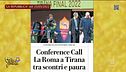 Conference League: lo svarione di Repubblica sulla Roma