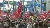 La manifestazione di piazza San Giovanni a Roma