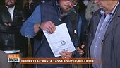 "Basta tasse e super-bollette"