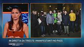 In diretta da Trieste i manifestanti No Pass
