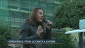 Green Pass: Povia le canta a Savona