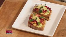 French toast con carpione di trota