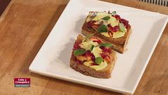 French toast con carpione di trota