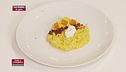 Risotto con crema di zucca e squacquerone
