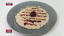 Risotto al caprino erborinato e bresaola