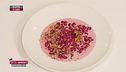 Spatzle con gorgonzola e barbabietola