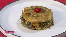 Il panino del campione con patate e biancostato