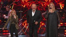Iva Zanicchi, Rita Pavone e Gerry Scotti cantano "Diavolo in me"