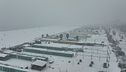 La neve imbianca le spiagge