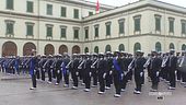 Il giuramento degli allievi nell'Accademia Navale di Livorno
