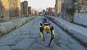 Un cane robot a guardia di Pompei