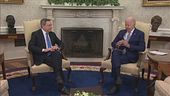 Draghi a Biden, puntiamo alla pace