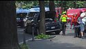 Auto sui tavolini del bar 7 feriti