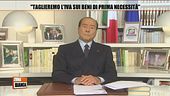 Silvio Berlusconi: "Via l'iva sui beni primari"
