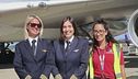 Due donne ai comandi del Boeing