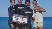 In apnea a 124 metri, è record