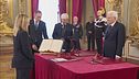 Meloni e i ministri hanno giurato