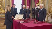 Meloni e i ministri hanno giurato