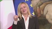 Meloni a Palazzo Chigi, emozionante