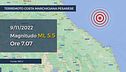 Terremoto, forte scossa nelle Marche