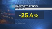 Censis, meno reati più paura