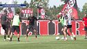 Il Milan già al lavoro