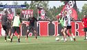 Il Milan già al lavoro