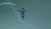 Dolomiti e slacklining