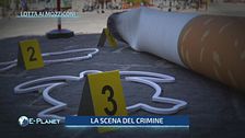 Una scena del crimine per la lotta contro i mozziconi di sigarette