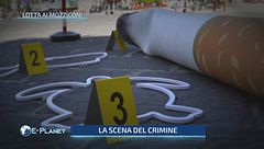 Una scena del crimine per la lotta contro i mozziconi di sigarette