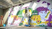 Il murales "green" tra Italia e Usa
