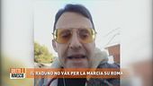 Il raduno no vax per la marcia su Roma