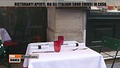 Ristoranti aperti, italiani chiusi in casa