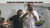 Salvini con i fedelissimi: "Al Governo o noi o Conte"