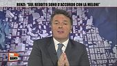 Matteo Renzi: l'intervista a Zona Bianca