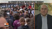Gli studenti in piazza: Meloni contro i migranti