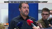 Salvini: "Coi tagli al reddito finanziamo pensioni e lavoro"