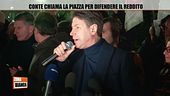 Conte chiama la piazza per difendere il reddito