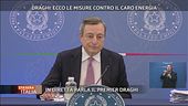 Mario Draghi in diretta da Palazzo Chigi