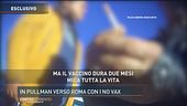 In pullman verso Roma con i no vax
