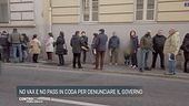 No Vax e No Pass in coda per denunciare il Governo