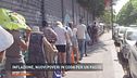 Inflazione, nuovi poveri in coda per un pasto