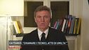 Cattaneo: "Chiamare i tecnici, atto di umiltà"