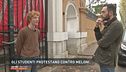 Gli studenti protestano contro Giorgia Meloni