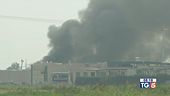 Incendio in fabbrica paura a Milano
