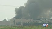 Incendio in fabbrica paura a Milano