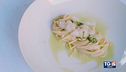 Gusto: spaghetti con scampi e pomodoro giallo e verde