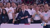 Il comizio di Macron Ungheria e Serbia: voto